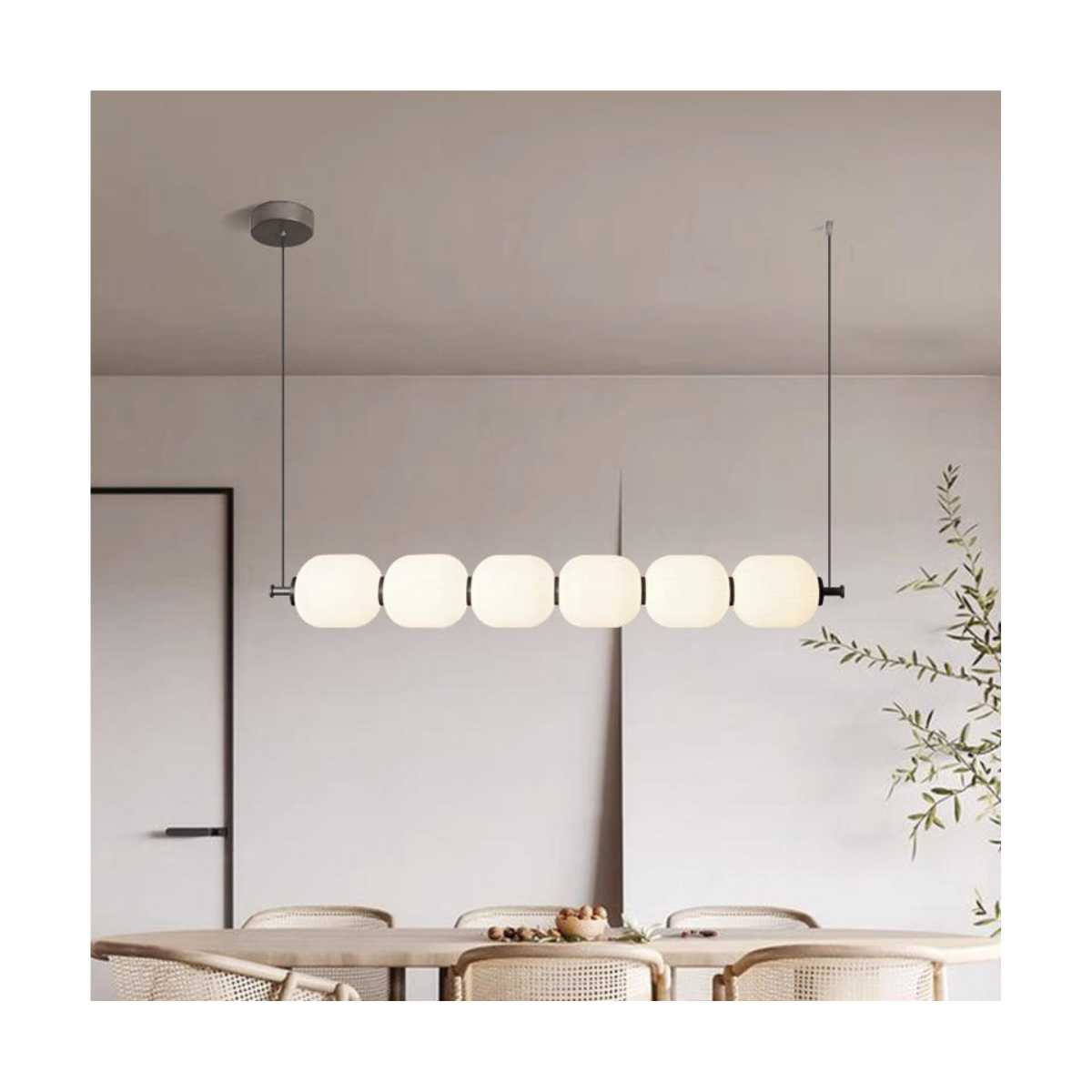 Ribbed Lantern Row Pendant